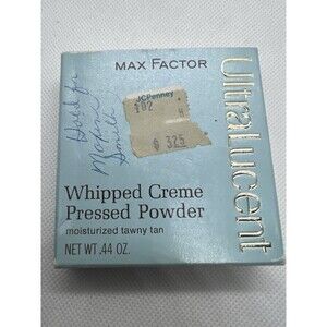 Max Factor UltraLucent Whipped Creme Pressed Powder-VTG 70/80s Formula-Tawny Tan